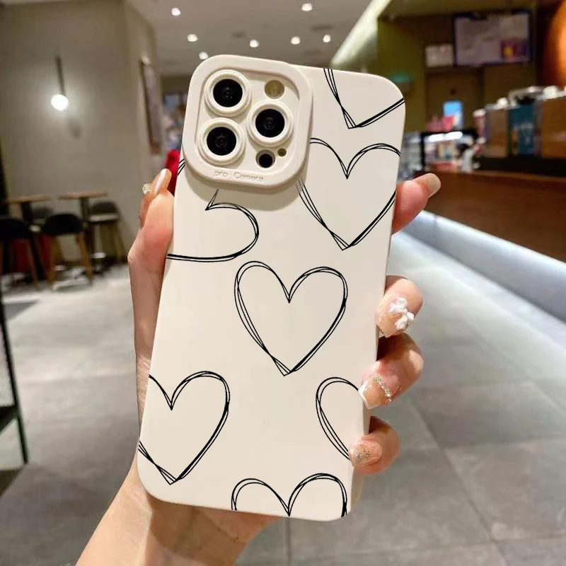 Funda de teléfono de pantalla completa para Samsung Galaxy Note S8 S9 S10 S10E S20 FE S21 S22 Plus Ultra 5G M31 de silicona, color blanco y negro