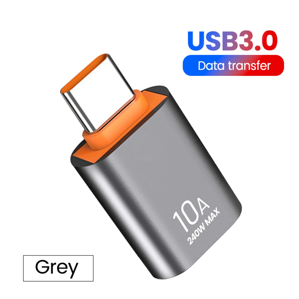 type-c to USB Gray