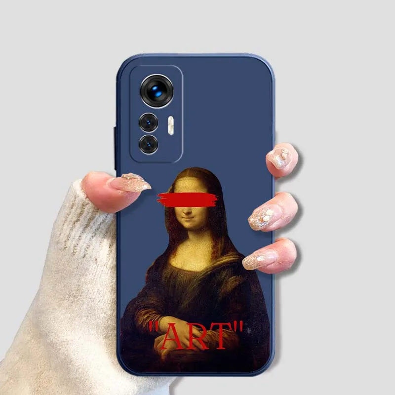 Mona Lisa estética para Xiaomi Mi Note 11X 11i 11 10 10i 10T 9 9T 8 Ultra Pro Lite 5G SE funda de teléfono de borde recto suave - imagen 5