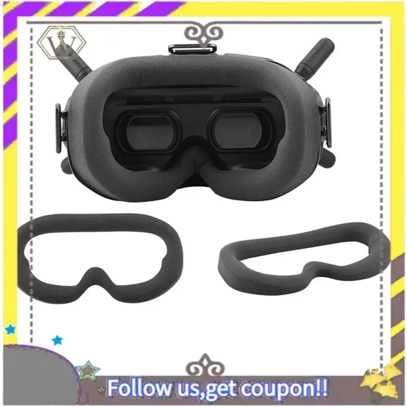 Nuevas gafas voladoras V2, cojín para máscara, esponja cruzada para ocular, cubierta protectora antideslizante, piezas de repuesto, accesorios - imagen 4
