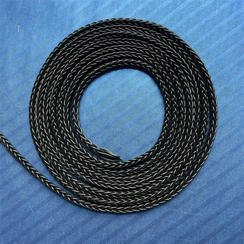 Cable de cobre chapado en plata de 8 hebras de cobre de un solo cristal 7N, 504 núcleos para auriculares DIY, teclado de Audio, Cable de datos de enchufe de aviación - imagen 2