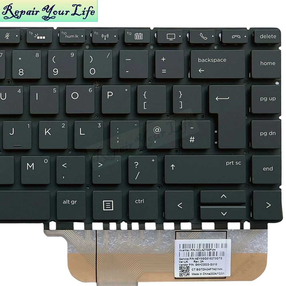 UK GB Teclado español retroiluminado para HP EliteBook X360 1040 G4 G5 G6 SP/ES España teclados retroiluminados Notebook Teclado L41041-071 - imagen 3