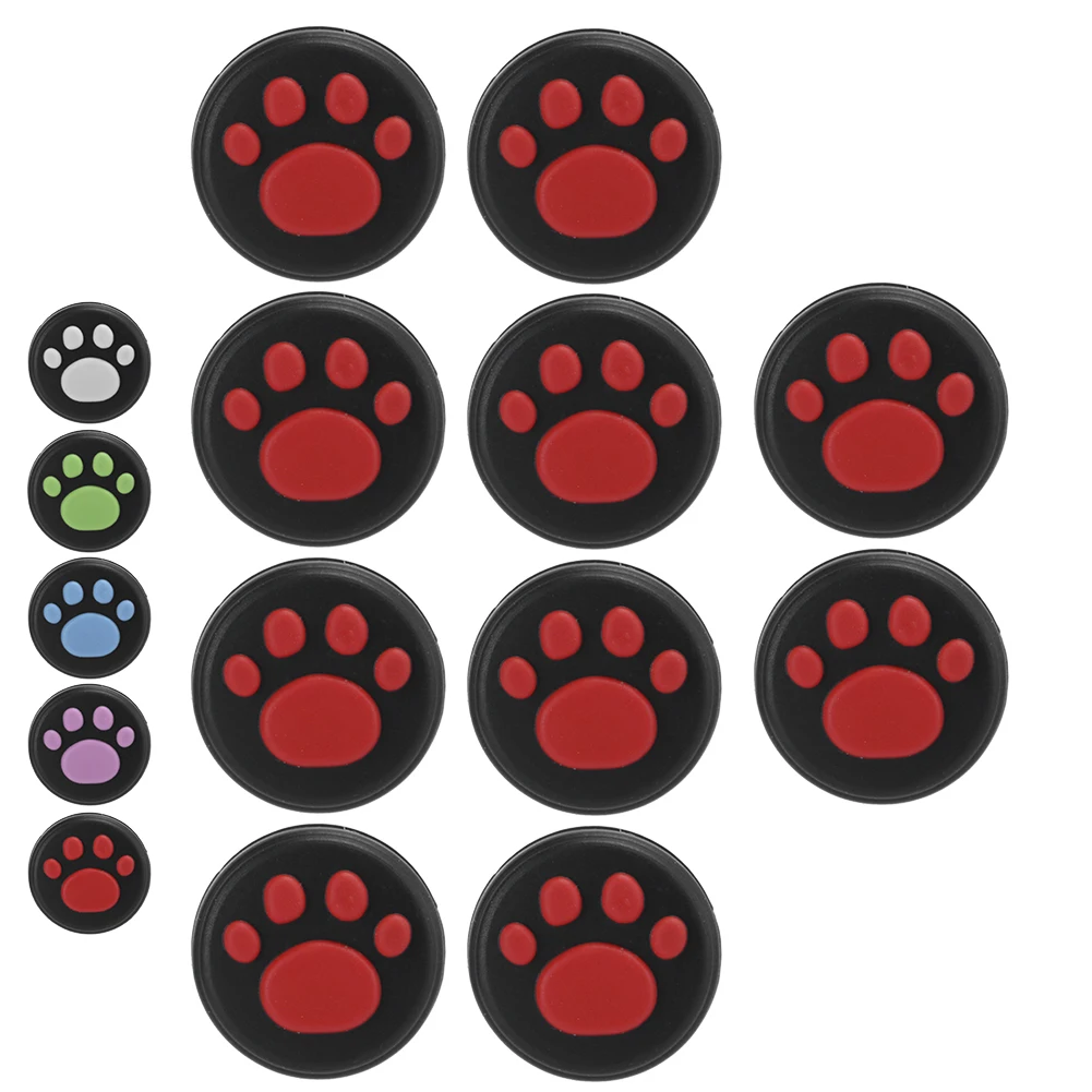 Cubierta de empuñaduras de pulgar de pata de gato, tapa de silicona basculante de Joystick Universal para Nintendo Switch/Switch Lite - imagen 4