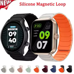 Bucle magnético de silicona de 22mm para pulsera Zeblaze Btalk 3 Plus/Ares 3 Pro/GTS 3 para Zeblaze Stratos 3 Ultra/2 Plus/Vibe 7