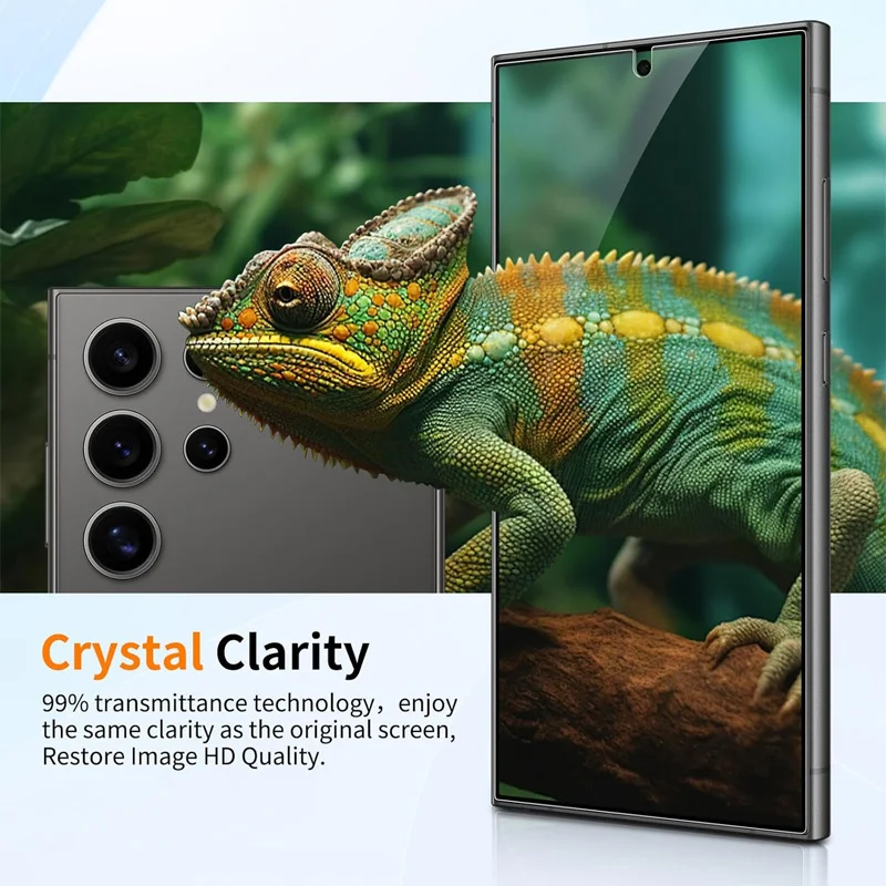 Paquete de 2 protectores de pantalla templados de alta definición para Samsung S25 S24 Ultra S23 S22 S21 Plus S23 S25 S24 FE película de vidrio - imagen 3