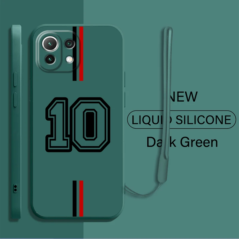 Funda de teléfono con número de bola de pie para Xiaomi Mi 13 10T 11T 12T Pro 11 12 Lite, funda suave - imagen 3