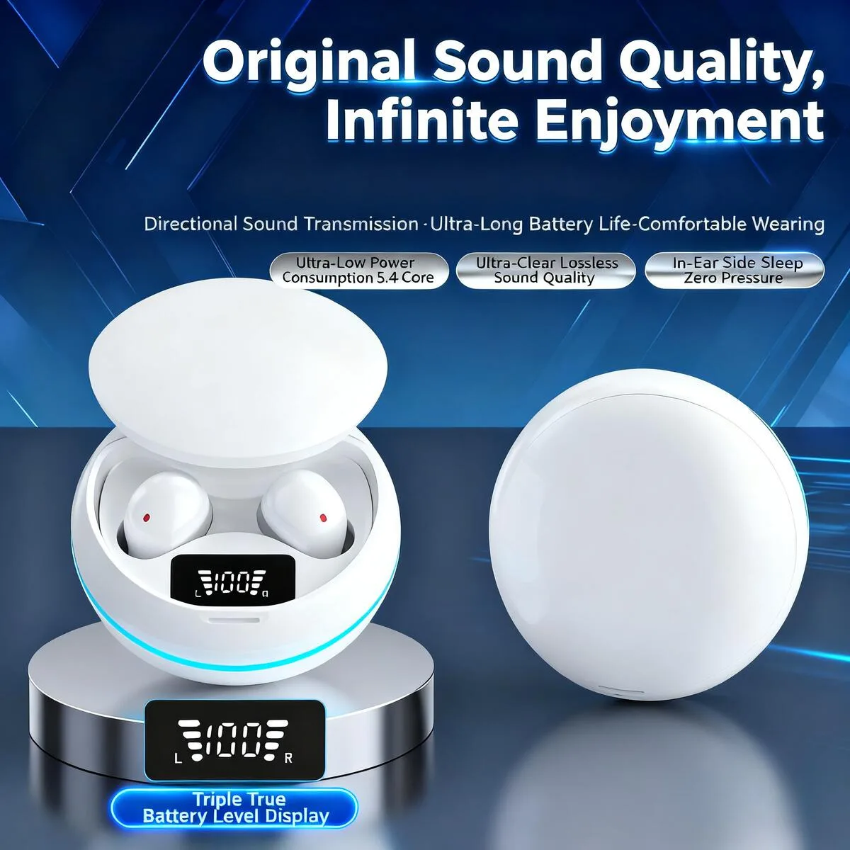 Traducción AI en tiempo Real, inalámbrico, Bluetooth 5,4, sonido HIFI, cancelación de ruido, traductor de voz inteligente para negocios