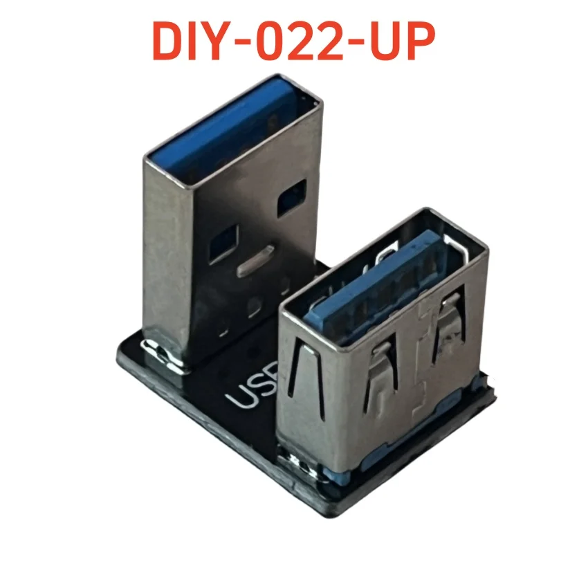 1 conector USB 3,0 180 270 grados adaptador USB USB A macho a tipo A hembra género Cable de 90 grados convertidor de extensión U - imagen 3