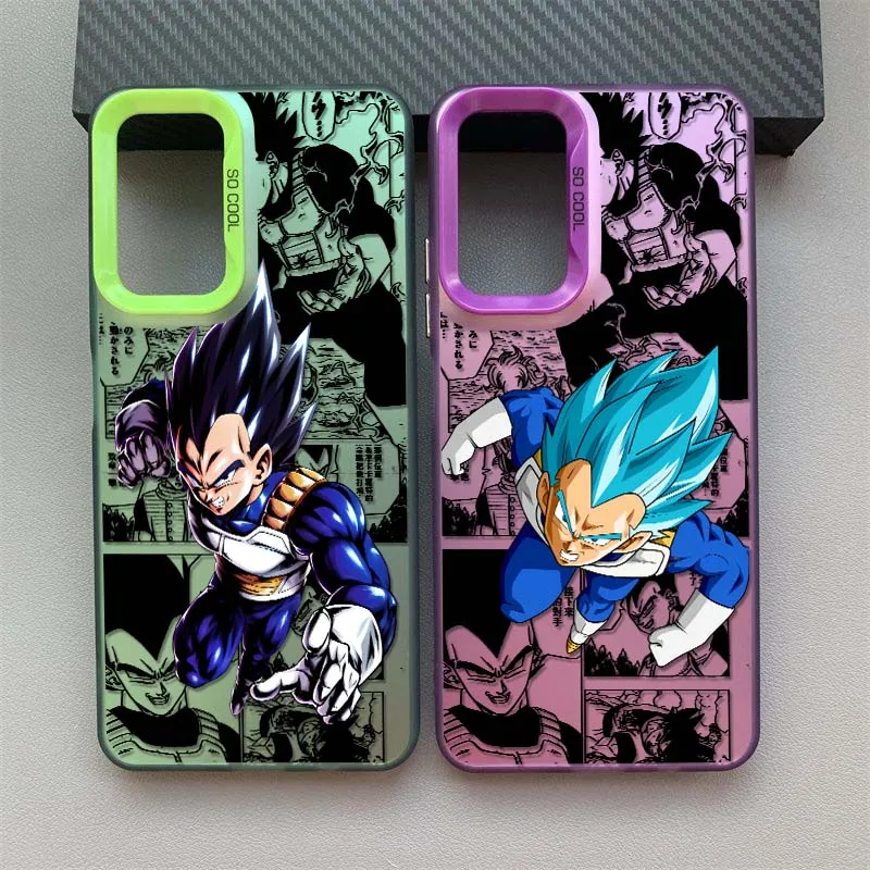 Anime d-dragon Ball Cool Vegeta para Redmi Note 14 13 12 11 10 9 8 Pro Plus funda de teléfono plateada colorida - imagen 2