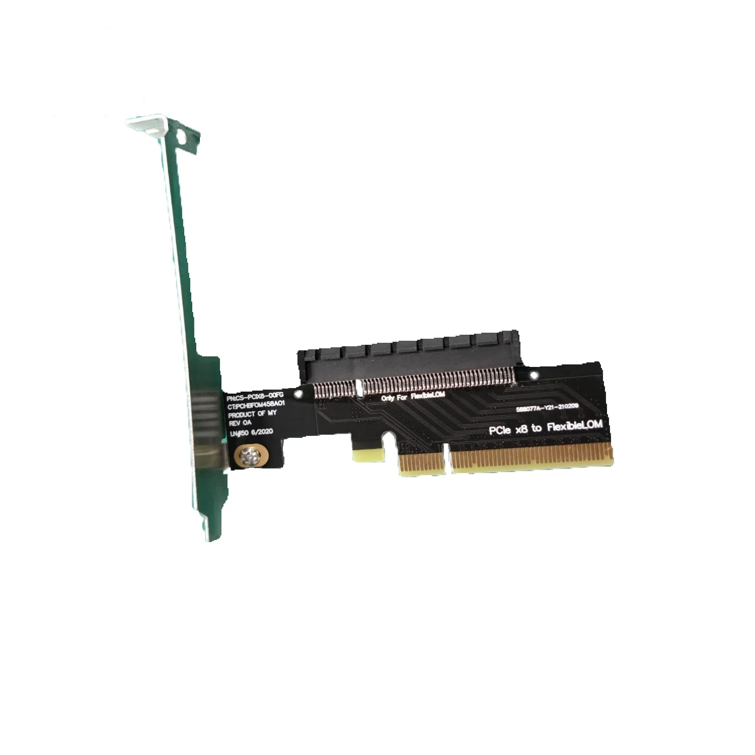 Tarjeta elevadora PCIe X8 para HPE FlexibleLOM 331FLR 530FLR 366FLR 560FLR 561FLR 544FLR 544FLR con soporte 3CS