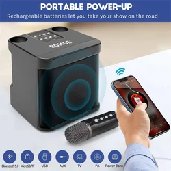 Máquina de Karaoke Bluetooth YS-203 con Micrófonos Inalámbricos