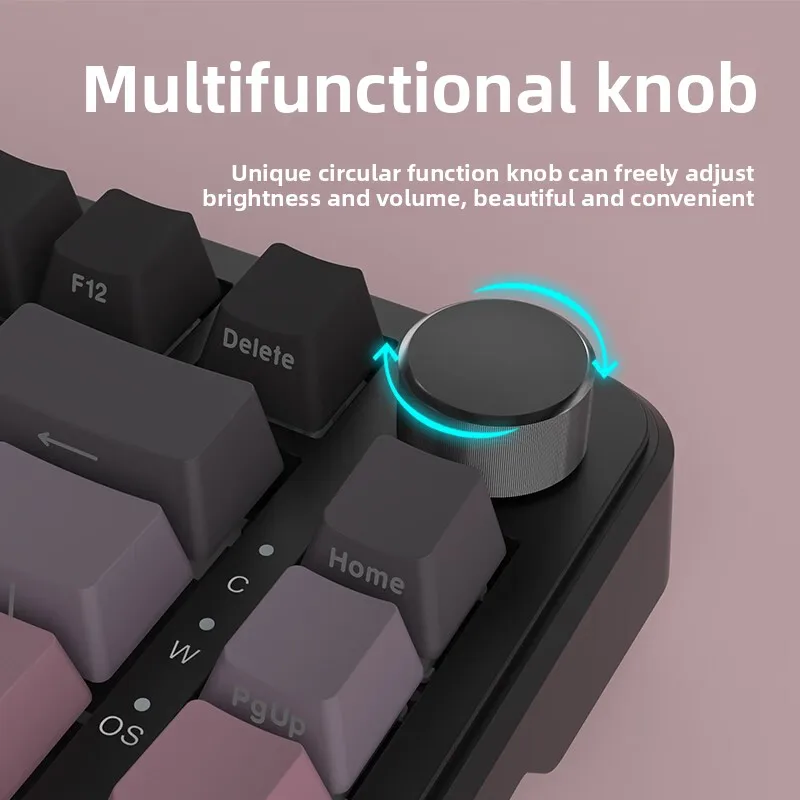 K81 Teclado mecanico Teclado mecánico de tres modos teclado gaming 80% teclados bluetooth para juegos teclado inalámbrico meccanica - imagen 3
