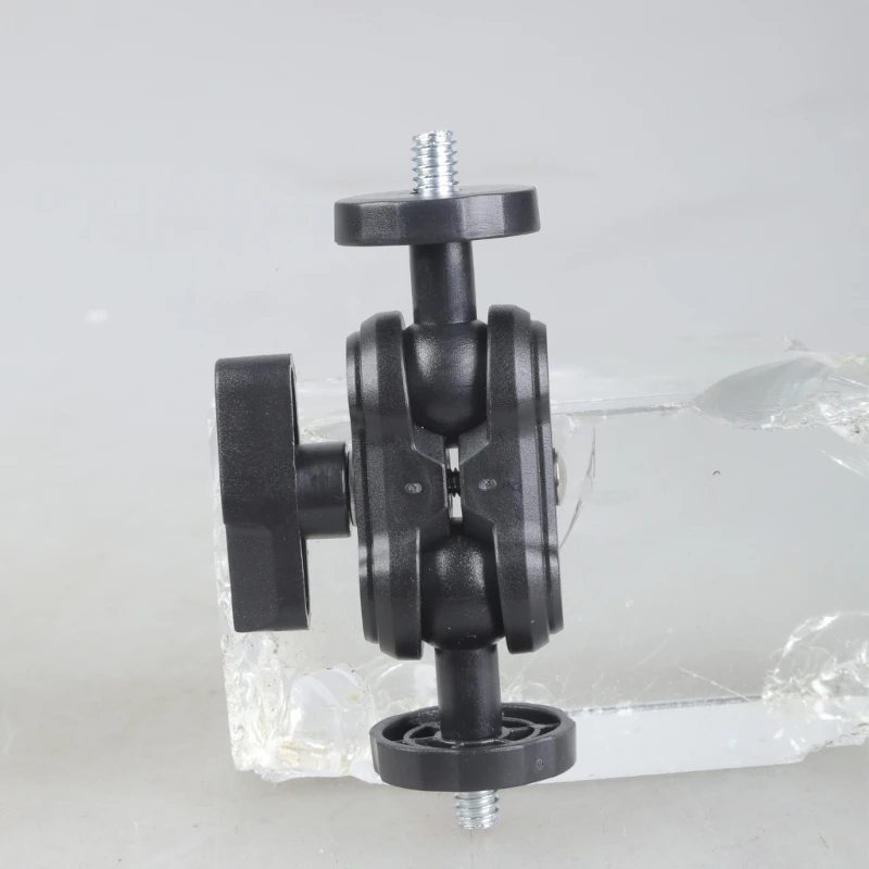 Adaptador rosca macho a macho ángulo ajustable 1/4 para montaje cámara, soporte para teléfono inteligente, accesorio