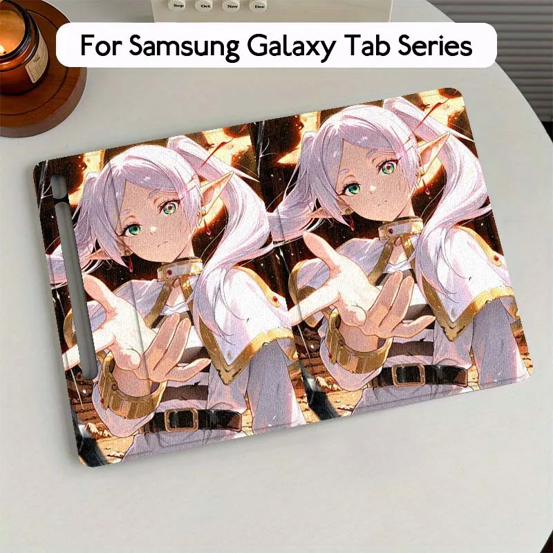 Más allá de los viajes finales de Frieren para Samsung Galaxy Tab S7 S8 S9 S10 11 12,4 13,1 FE Plus Lite pulgadas funda para tableta - imagen 3