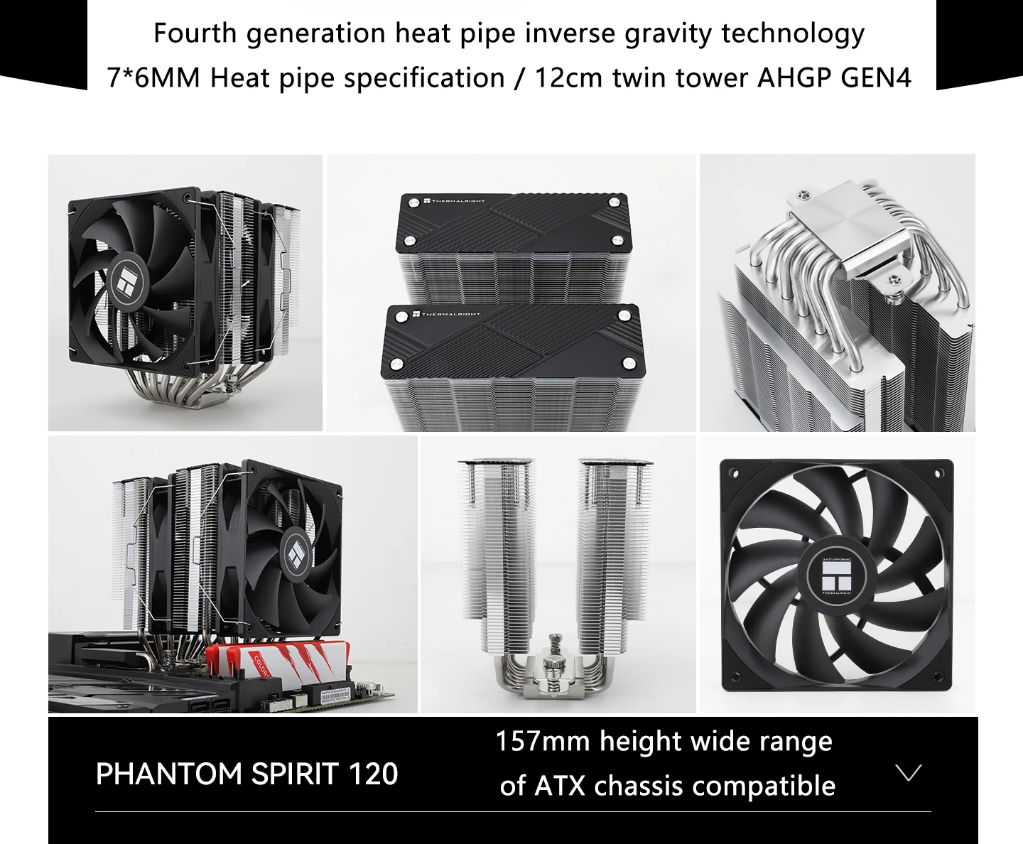 Ventiladores PWM del disipador Thermalright