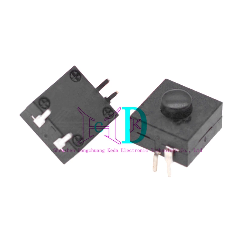 Interruptor de botón de 10 piezas, 12x12MM, linterna de luz fuerte, micro interruptor de botón, 1212-214A, autobloqueo/dos encendido y apagado uno - imagen 4