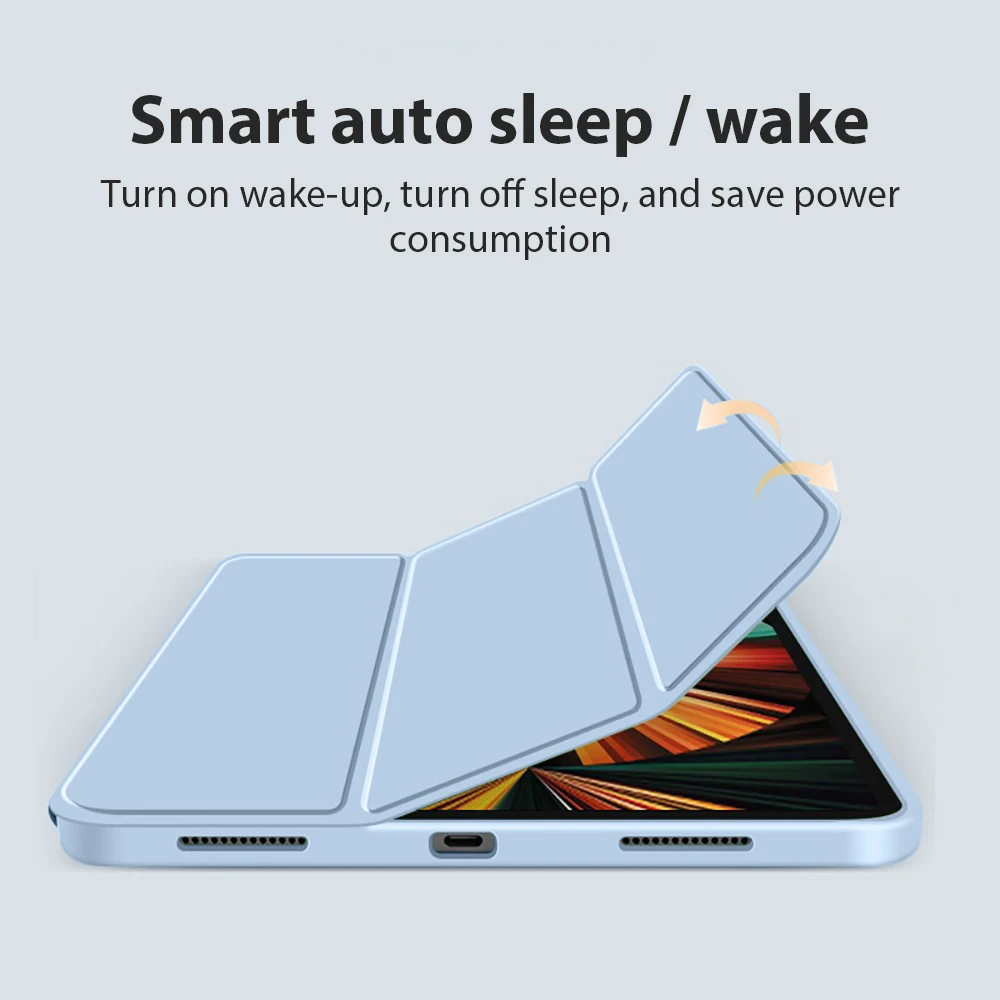 Para Ipad 10.9 generación A16 Pro 11 12,9 13 pulgadas 2025 M3 4 funda Air 5 4 para iPad 7th 8th 9th 10,2 Mini 6 7 funda inteligente con tapa - imagen 3