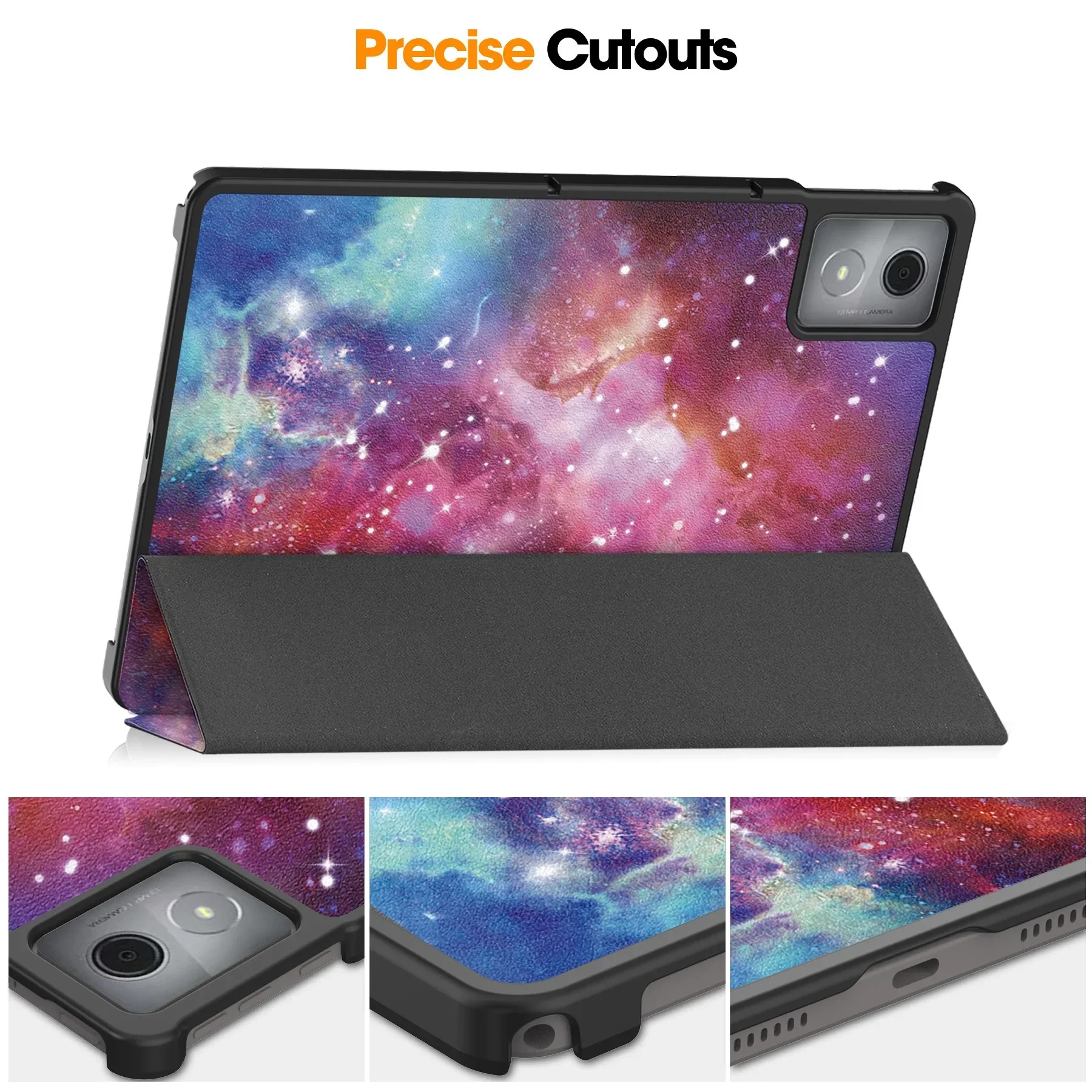 For Lenovo Tab K11 Plus Case 11.45 inch 2024 TB230XC TB352FU PU Folding Stand Smart Cover for Lenovo Tab M11 Plus Tablet Case - imagen 4