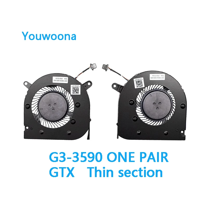 Nuevo ventilador de refrigeración Original para CPU de ordenador portátil GPU para DELL G3-3579 G3-3590 - imagen 2