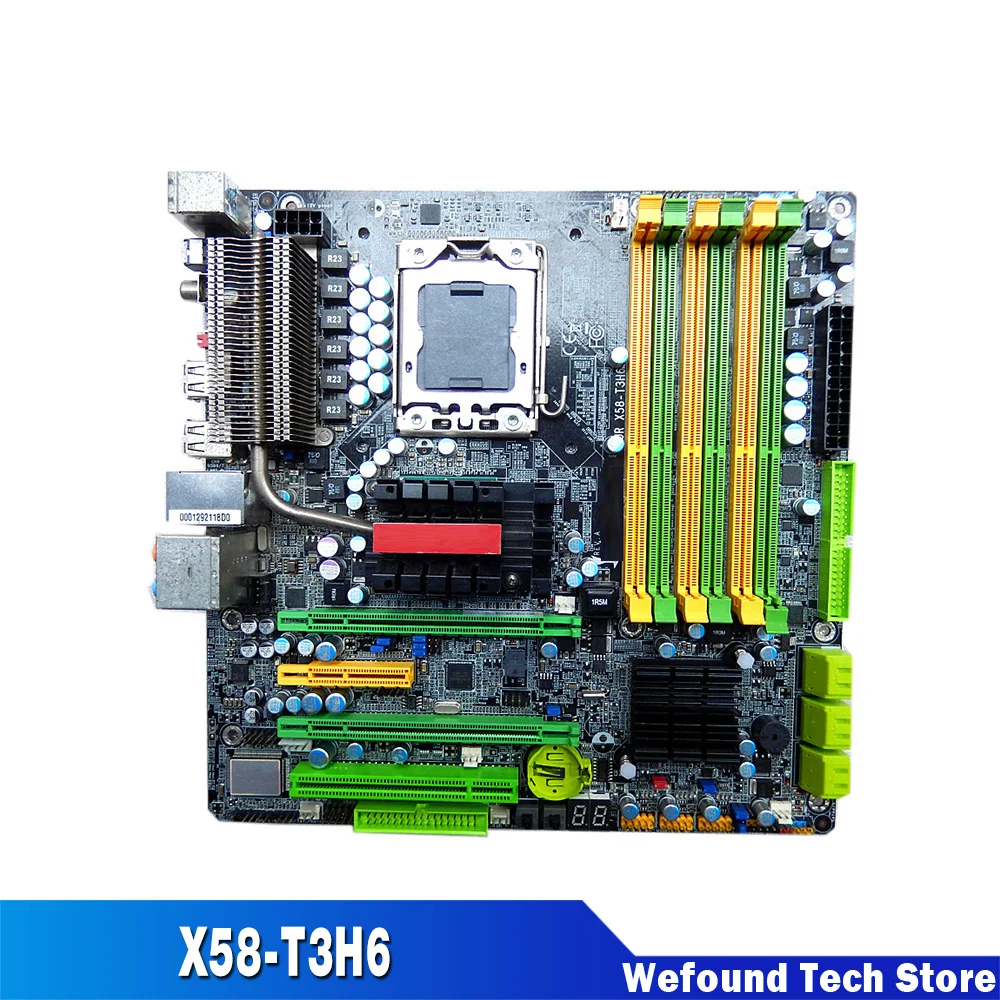 Para DFI LanParty JR X58 LGA1366 compatible con placa base de escritorio i7 de alta calidad totalmente probada envío rápido X58-T3H6 - imagen 2