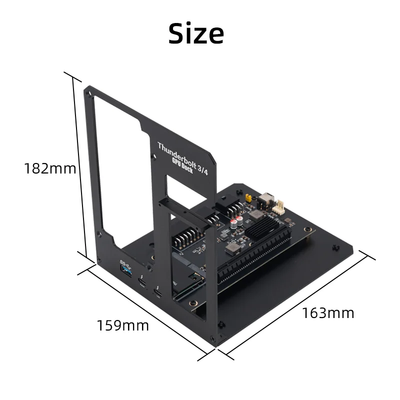 Base GPU compatible con Thunderbolt de carga PD de 85W para portátil a tarjeta gráfica externa 40Gbps para Macbook Windows - imagen 5