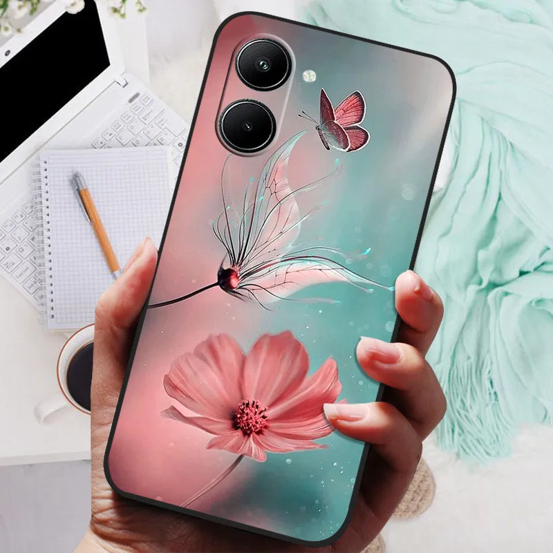 Funda de silicona para Vivo Y03, carcasa de lujo pintada con animales, a prueba de golpes, parachoques trasero - imagen 5