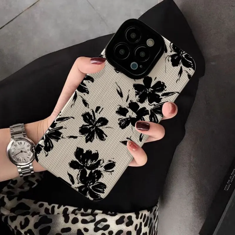 Para iphone 16 15 14 13 12 11 Pro Funda Funda iphone17 Fundas 17Air 17 Pro Max 15Pro Capas de cuero impresas 14 Plus 13 Mini - imagen 3