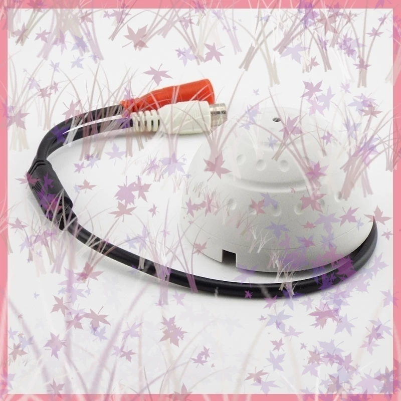 1/2/5 Uds DC 9V 12V RCA micrófono de monitoreo de Audio hembra micrófono de captación de sonido para cámara CCTV seguridad IP Monitor de voz B6