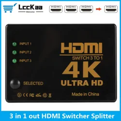 LccKaa Switch HDMI 4K para TV, PC y Consolas