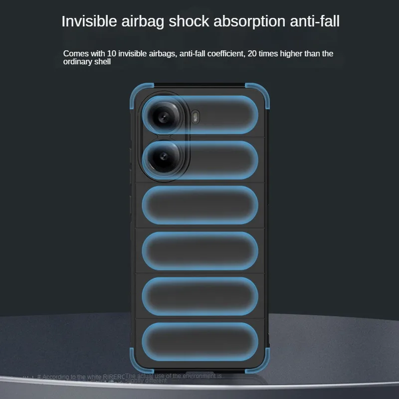 Funda de silicona Flexible con sensación de piel suave para Xiaomi Poco X7 Pro 5G, funda protectora a prueba de golpes - imagen 3