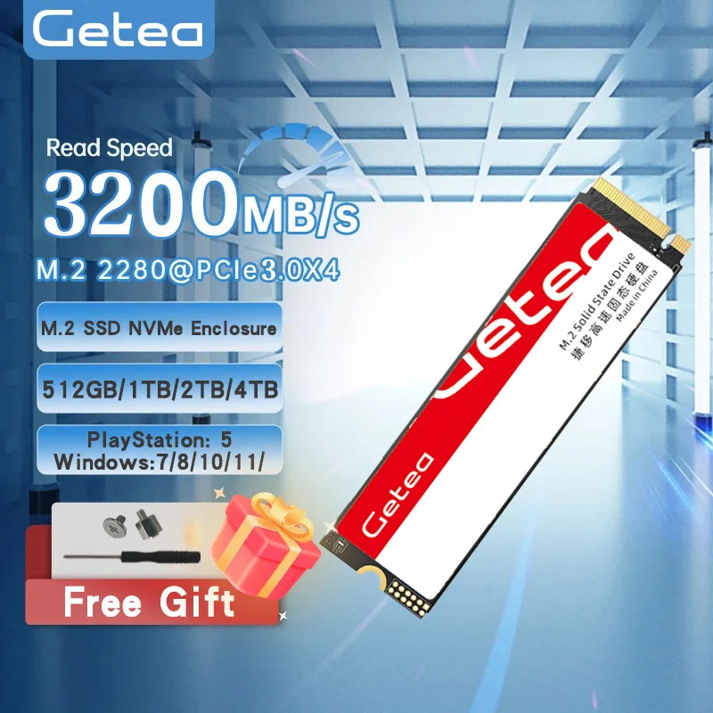 Unidad de estado sólido Getea M.2 NVMe PCIe 512GB 1TB 2TB Disco duro 2280 SSD interno para computadora portátil de escritorio - imagen 4