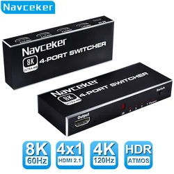 Navceker Conmutador HDMI Selector Alta Resolución