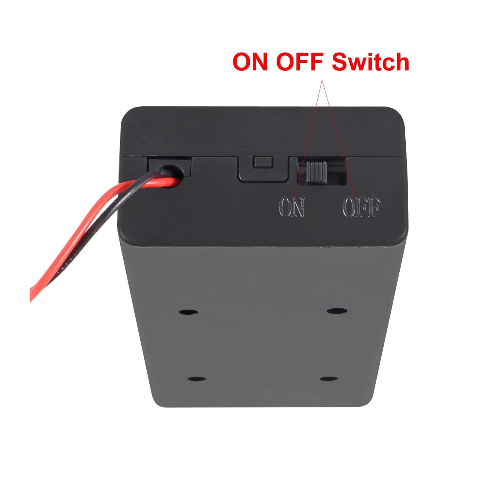Caja de almacenamiento de batería 18650, 2 uds., 2 ranuras x 3,7 V para contenedor de caja de soporte de baterías 2x18650 con interruptor de encendido/apagado - imagen 5
