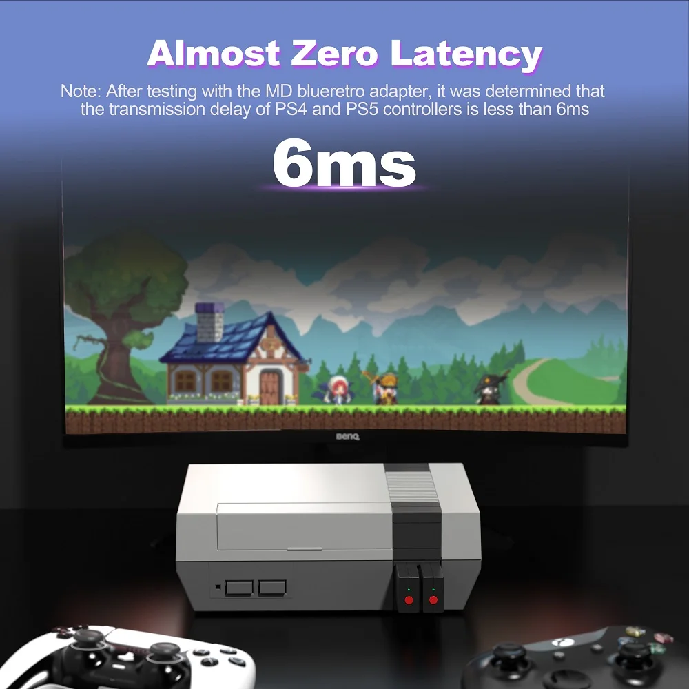 Adaptador de controlador inalámbrico RetroScaler Blueretro para consola de juegos NES a PS3 PS4 8Bitdo Ipega9076 Switch Joycon Controladores - imagen 5