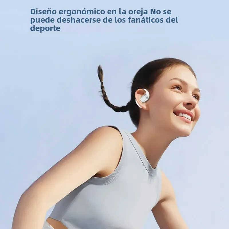 Auriculares inalámbricos con Bluetooth OWS, cascos abiertos con conducción de aire, gancho para la oreja, manos libres, cancelación de ruido, audífonos deportivos - imagen 5