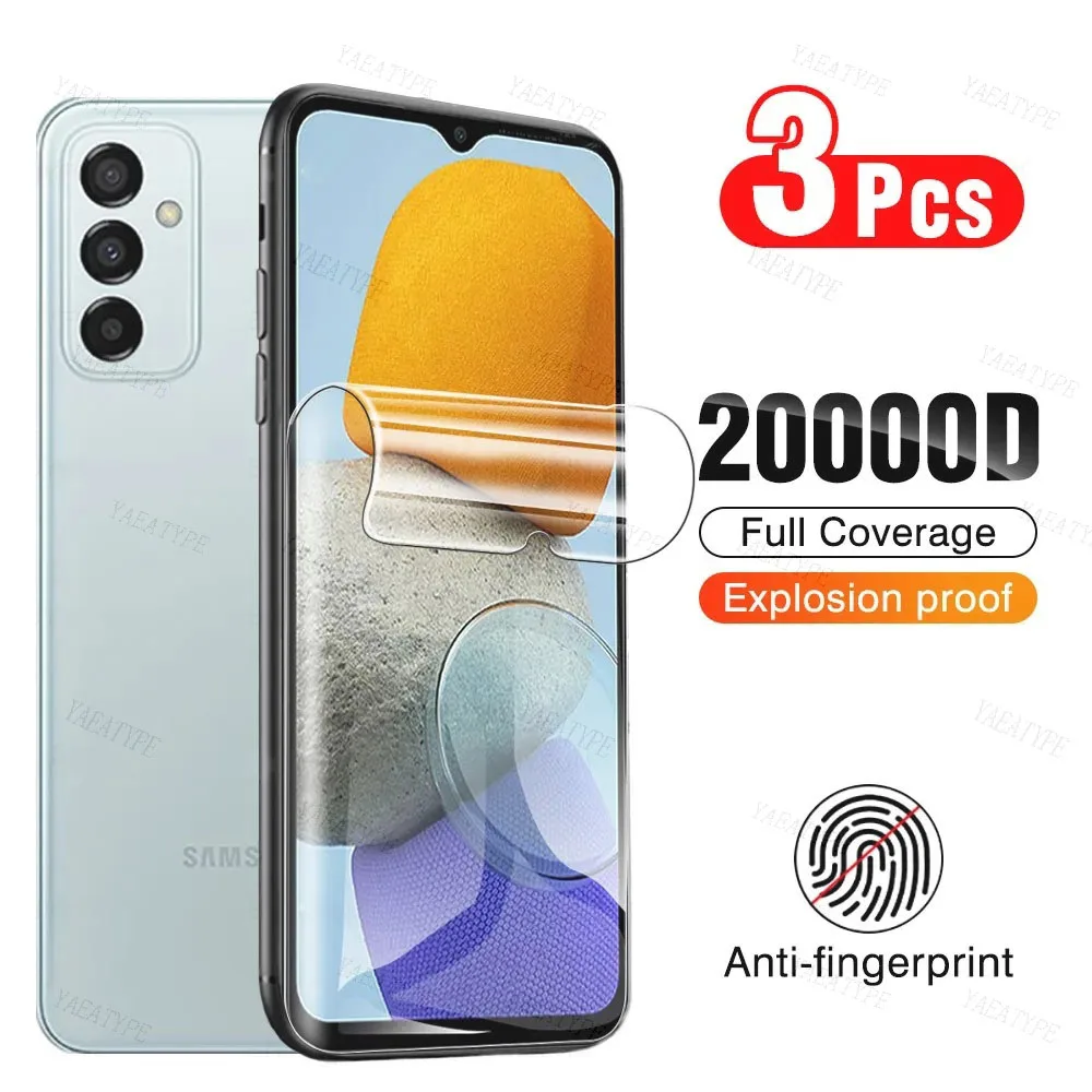 3 uds película de hidrogel Samsung S25 S24 S23 S22 S21 Ultra Plus Protector de pantalla S21 S23 S24 FE A56 A55 A54 A36 A35 A15 A16 5G película
