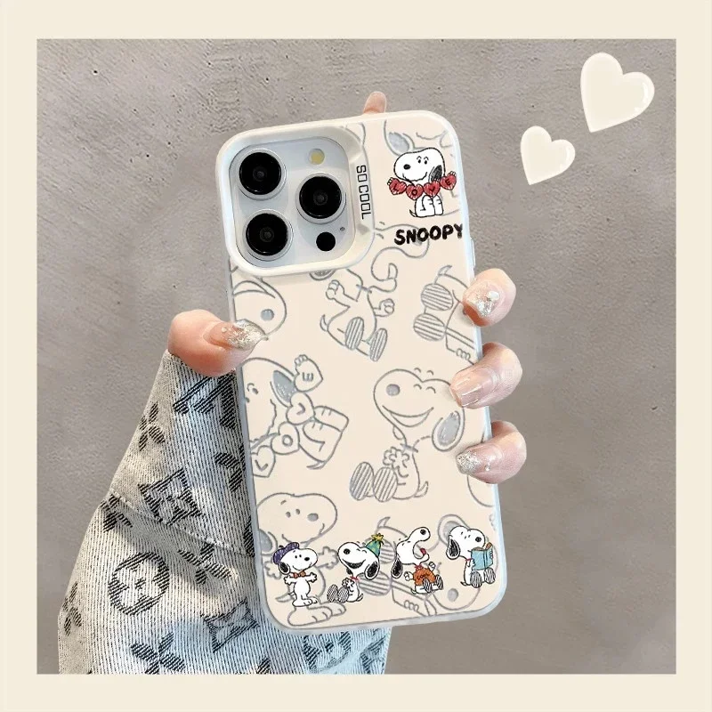 Funda bonita de Snoopy en relieve para Realme 14 5G Pro Plus 12 11 Pro C75 C53 C55 C35 C15 C12 funda a prueba de golpes - imagen 2