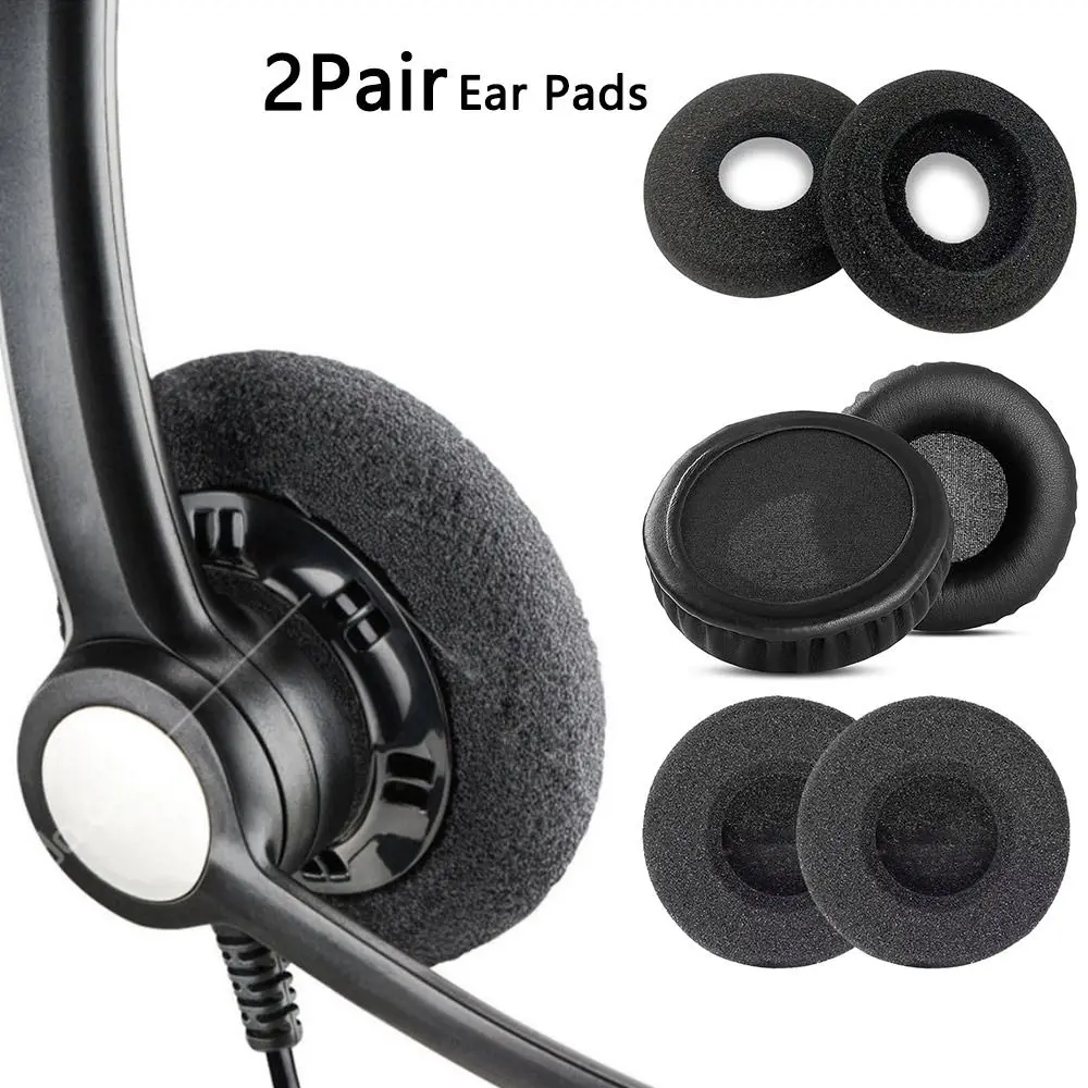 Almohadillas de espuma de repuesto para auriculares Plantronics C3225 3220 320/3210 H251/261, 2 pares - imagen 4