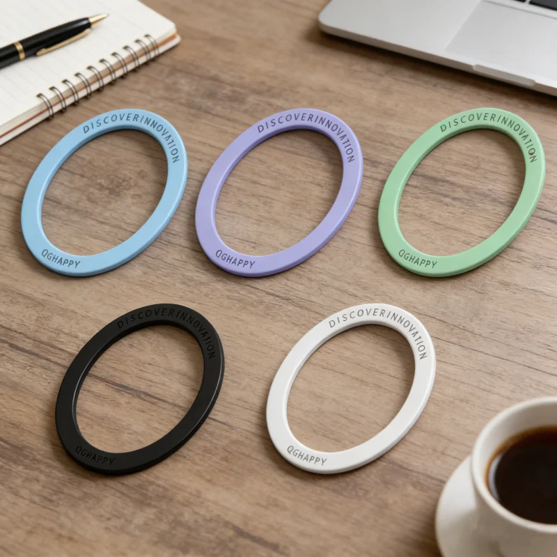 Anillo de placa magnética para cargador inalámbrico, pegatina de hoja de hierro, soporte magnético para teléfono de coche para Apple iPhone, 3/5 Uds. - imagen 5