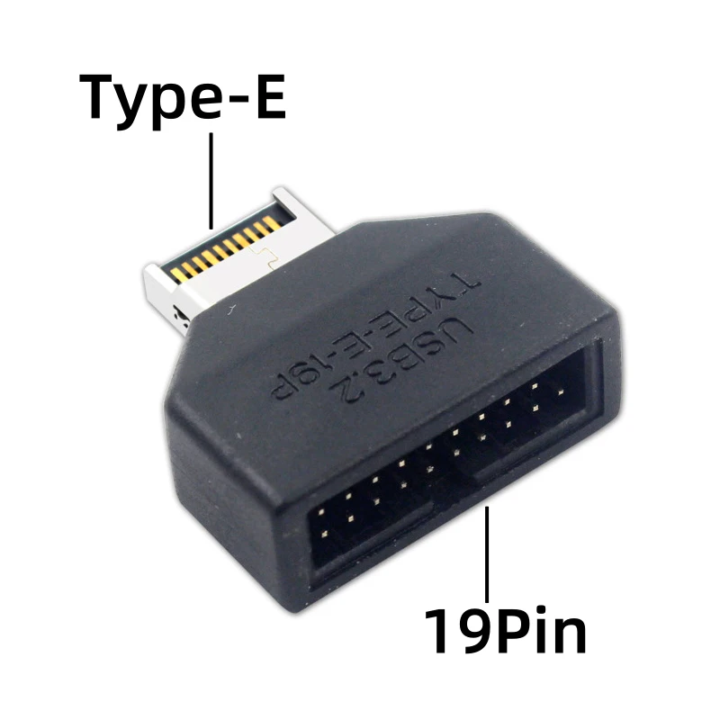 Adaptador de Panel frontal USB 3,0 tipo E, convertidor de placa base de cabezal de 19/20 pines, transferencia de datos de 5Gbps, Plug & Play para PC de escritorio