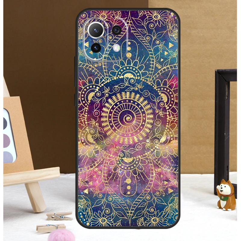 Funda con diseño de Mandala indio para Xiaomi 14 Ultra 13 11T 12T 13T Pro 12 Lite POCO X6 Pro X3 X4 X5 M5s M6 F3 F5 - imagen 3