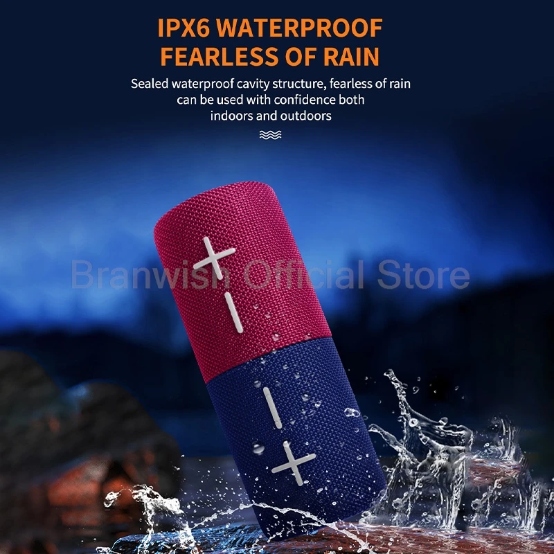 Altavoz magnético 2 × 10W 2 en 1 altavoces Bluetooth 4000mAh Subwoofer IPX6 Audio impermeable luces RGB TWS para el hogar exterior interior - imagen 5