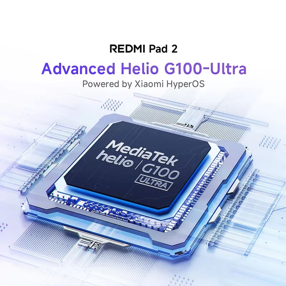 Xiaomi Redmi Pad 2 Tablet Wi-Fi, MediaTek Helio G100-Ultra, 11 "2.5K Pantalla cristalina , 90Hz, 8 MP Cámara, 9000 mAh Batería, Sin Cargador - imagen 5
