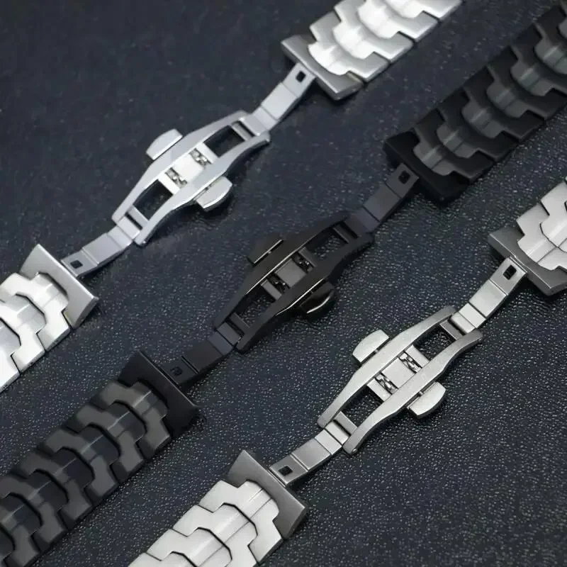 Correa de muñeca de Metal de 22mm y 20mm para Amazfit Active 2/GTS 2 3 4, correa de acero inoxidable para Amazfit Balance/Stratos/GTR 2 3 4 42mm/47mm - imagen 3