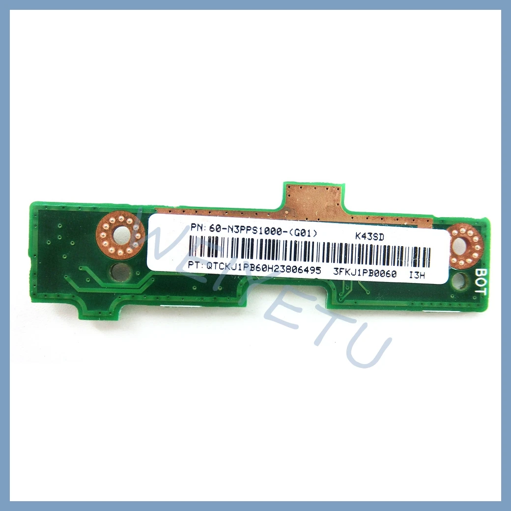 Placa K43SD IO/placa PWR_SW para ASUS K43 K43SV K43SD A43S X43S K43S K43SJ P43SJ K43E Audio para ordenador portátil USB2.0 IO placa JACK - imagen 5