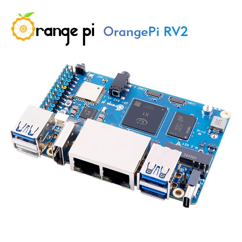 Orange Pi RV2 RAM ordenador de placa única DDR4 8-Core RISC-V 2TOPS AI CPU WiFi BT5.0 BLE M2 PCIE SSD Mini PC compatible con Ubuntu OS - imagen 3