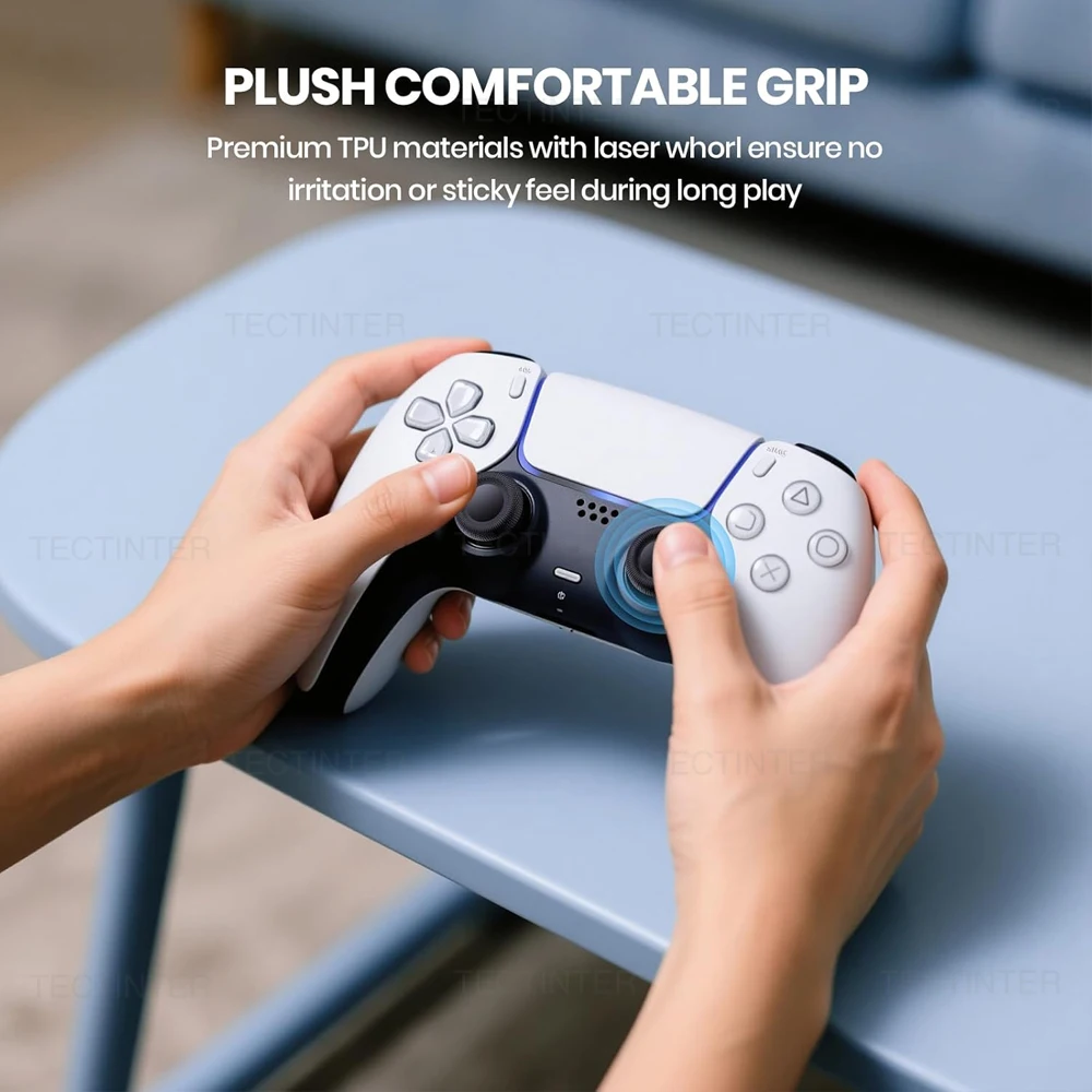 Tapas de repuesto para mando de PlayStation 5/PS4, cubierta de agarre, piezas de reparación para accesorios PS5/Xbox, 2/6/10 Uds. - imagen 4