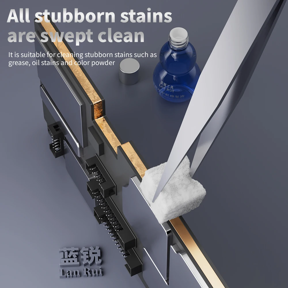 LANRUI-fluido de reparación de marco medio de calabaza de Jade, 30ML, para placa base de teléfono móvil, herramienta de limpieza descontaminante PCB de marco medio - imagen 5