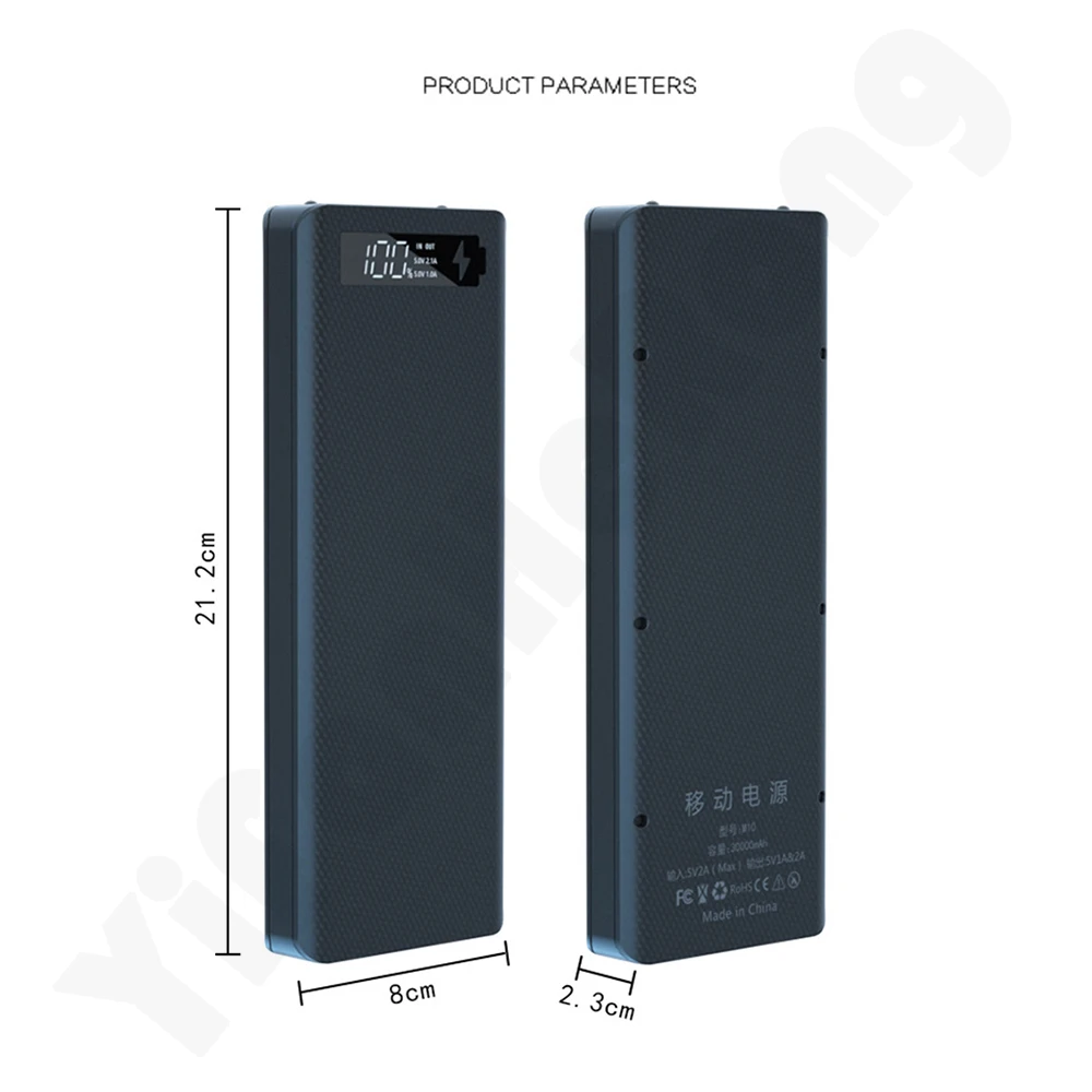 DIY 10*18650 caja del Banco de energía externa 5V PD caja de almacenamiento de carga de batería de carga rápida Shell para cargar teléfonos móviles portátiles - imagen 5