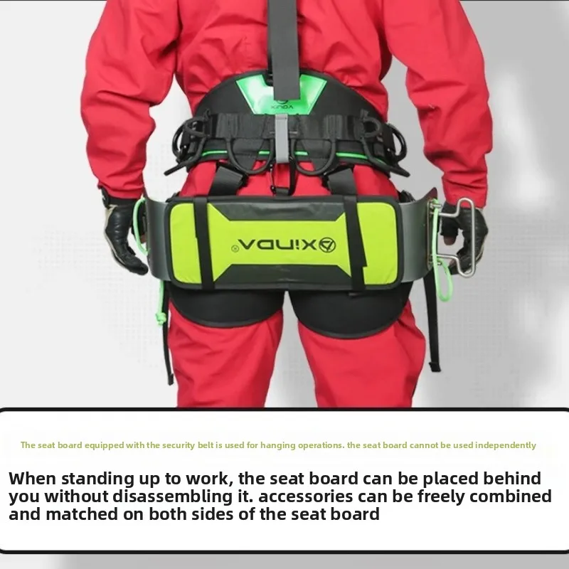 Tablero de asiento de trabajo multifuncional a gran altitud, tablero de asiento ligero con cinturón de seguridad para instalación de aire acondicionado de gran altura, P820 - imagen 4